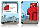 iPod Nano 3rd Gen 4GB 8GB GelaSkin Red Robot Leaving The City by ExplodingDog - Designer Adhesive Case Skin