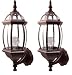 Paradise Garden Lighting 20106RT2, 6 in 1, Family 2-Pack, 120V Coach Light, Rust Fini...