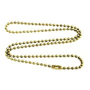 2mm Brass Ball Chain Necklace