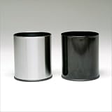 Witt 66-BK Metal Series Monarch 4 Gallon Round Wastebasket
