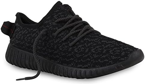 YJN Women's Lace Up Lightweight Fashion Sneakers Athletic Running Shoes All Black 9 D(M) US