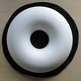Dunlopillo Surgical Ring Cushion (Donut Cushion / Pillow) (Piles / Pile)with washable Black poly cotton cover