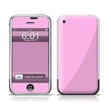 Solid State Pink Design Protective Skin Decal Sticker for Apple iPhone (2G)1st Generation