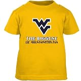 West Virginia Mountaineers Gold Infant Biggest Lil' Fan T-shirt
