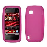 Premium Hot Pink Silicone Gel Skin Cover Case for Nokia Nuron 5230 [Accesso ....