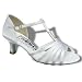 Satin T-Strap 2.5 Inch Wedding Pump In Black, Tan White & Ivory Satin, Hand Made by Freed of London, Over 75 Years of Ballet & Ballroom Dance Shoe Design Experience, Fashionable, Comfortable & Designed For Those Planning to Dance at Their Wedding!