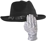 Michael Jackson Hat and Glove Costume Set