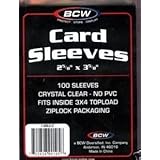 100 - BCW Card Sleeves - Soft Penny Sleeve for Pokemon, YuGiOh and Magic Gaming Cards