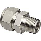 Brennan N2404-SS Series, Stainless Steel Double Ferrule Tube Fitting, Tube OD x NPT Male