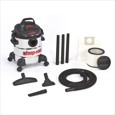 Shop-Vac 5866000 5-Gallon 4.5-Peak HP Stainless Steel Wet/Dry Vacuum