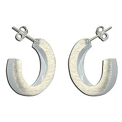 Earrings Designs in Sterling Silver for Women 0.75 inches (ers253)