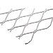 Carbon Steel Expanded Metal Flat Sheet, 1" LWD Diamond Openings, 78% Open Area