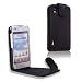 MaryCom PREMIUM QUALIT�T Leder Handytasche schwarz f�r LG P970 OPTIMUS BLACK Smartphone + gratis Displayschutzfolie / LTS P970