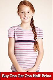 Pure Cotton Short Sleeve Striped Top