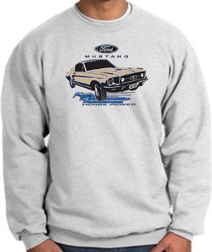 Ford Car MUSTANG HORSEPOWER Classic Adult Sweatshirt - Ash, XL