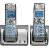 GE 28213EE2 Dect 6.0 Advanced Cordless Phone with Google Free Directory Assistance Goog-411, CID, and 2 Handsets