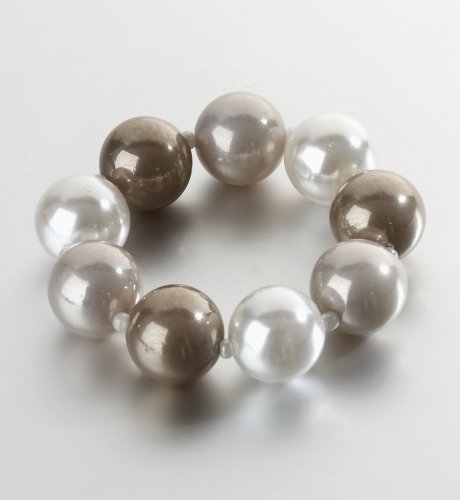 Large Lustre Faux Pearl Bracelet