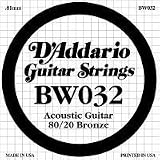D'Addario  Single 80/20 Bronze Wound 020  Strings