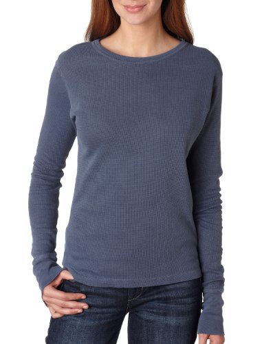 Comfort Colors by Chouinard Womens Long-Sleeve Thermal T-Shirt, Denim, X-Large