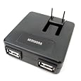 IPAD-2USB: i.Trek High Power Slim AC Wall Plug to 2 x 5V USB Adapter by Semsons (Compatible with iPad 1/2, iPhone 3/3Gs/4/4s)