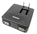 IPAD-2USB: High Power Slim AC Wall Plug to 2 x 5V USB Adapter (Compatible with iPad)