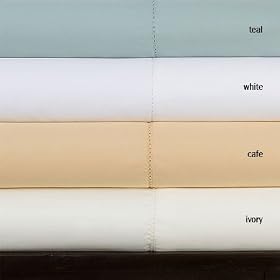 500TC Single-Ply Wrinkle Resistant Sheet Set, King, Teal by SmartBargains