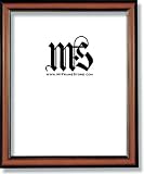 Frame for Picture Photo Diploma or Poster, Walnut & Gold, style #606