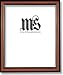 Frame for Picture Photo Diploma or Poster, Walnut & Gold, style #606