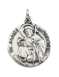 CleverEves 14K Yellow Gold 18.00 mm Saint James Medal