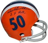Dick Butkus Autographed/Hand Signed Illinois Fighting Illini 2bar Mini Helmet 2 X AA- Mounted Hologr