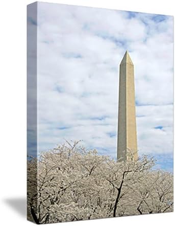 WASHINGTON MONUMENT AT CHERRY BLOSSOMS TIME gallery-wrapped giclee canvas print / canvas art - from the Ambassador Eckert "Images of Our World" collection