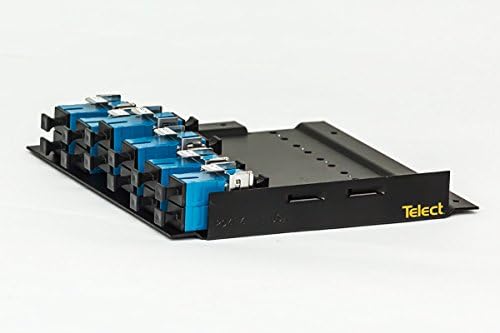 TELECT Tray-Based Fiber Optic Patch Plate 12 Termination SC/UPC (ESTF-USC-12)