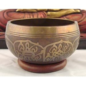 ~Gorgeous Tibetan Meditation 8 Lucky Symbols Peace Singing Bowl~
