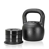 Cap Barbell Unisex-adult Workouts 40 Lb Adjustable Kettlebell Black