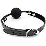 Ball Gag Black Silicone by HappyNHealthy