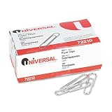 Smooth Finish No. 1 Size Paper Clips, 100 Clips Per Box (UNV72210)