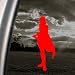 Final Fantasy XIII Red Decal Lightning Cosplay Car Red Sticker