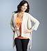 Petite Portfolio Open Front Waterfall Cardigan