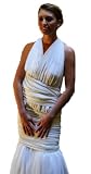 Silk Chiffon Mermaid Cut Bridal Evening Gown White Black or Ivory