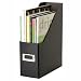 Snap-N-Store Jumbo Magazine File Box, Black Fiberboard with Content Label Holder, 4.50 Inches Width x 11.25 Inches Depth (SNS01637)