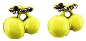 Cherry Earring - Kids Fashion Earrings (Yellow)