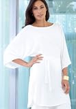 Linen Blend Tunic Sweater