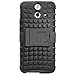 Fosmon [RUGGED] HTC One (E8) 2014 Case - HYBO-RAGGED Heavy Duty Hybrid Protective Cover with Kickstand (Black)