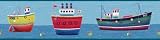RoomMates RMK1133BCS Ship Shape Peel & Stick Border, 5-Yards