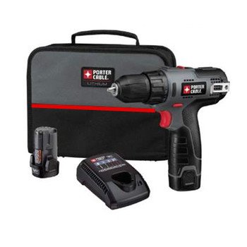 Factory-Reconditioned Porter-Cable PCL120DDC-2R Tradesman 12V Max Cordless Compact Lithium 3/8 in. Drill