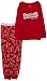 Calvin Klein Girls 2-6x Two Piece Pajama Set,Red,2T