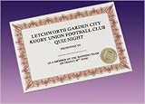 Geographics Certificates Parchment 90gsm with Gold Foil Seals A4 Border Red [Pack 25]
