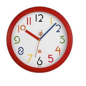Frank Lloyd Wright Exhibition Typeface Wall Clock Red
