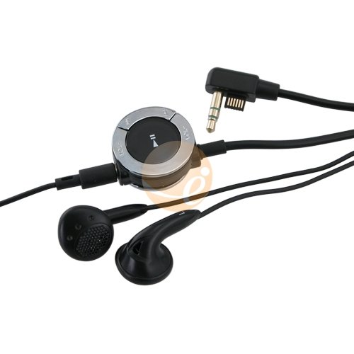 Remote Control + Stereo Headset for Sony PSP Slim 2000 - Black