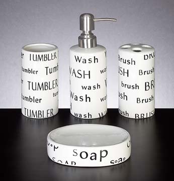 Ceramic Bathroom Set (4pcs) large image